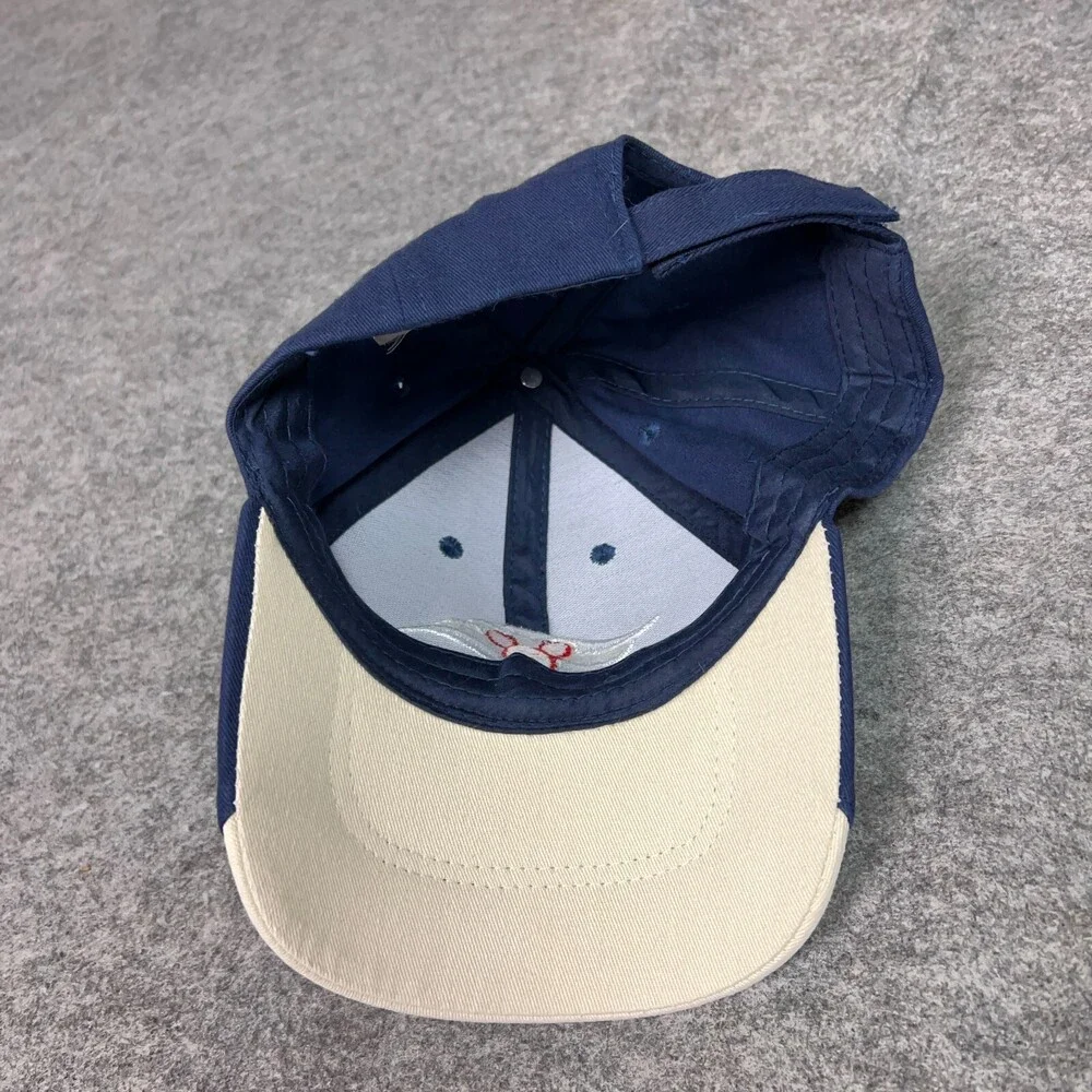 Disney Mens Hat Cap Strap Back Blue Beige Cruise‎ Lines Cap Vacation Beach Logo